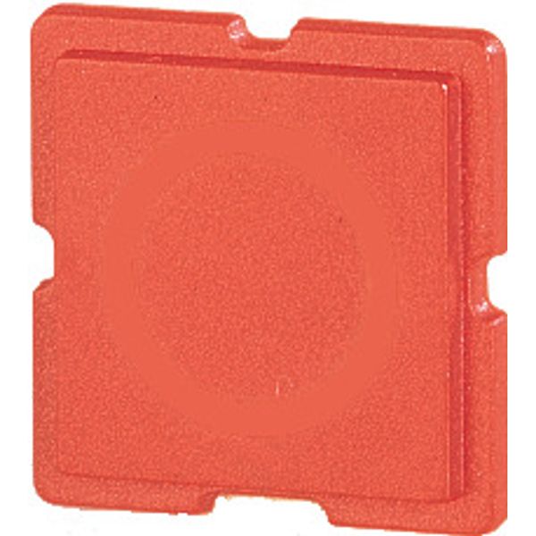 04TQ18 Button plate, 18 x 18 mm, red image 1