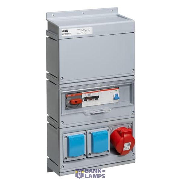 Modular Combi Plastic, 16A, 1x3P+N+E (MCB 203-C16, RCD F204 A-25/0,03), 250x300x160, 2x10/16A outlets, IP44, Disconnector OT80F3 image 1