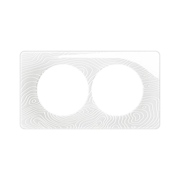 PLATE 2G 57MM RELIEFED WHITE image 4