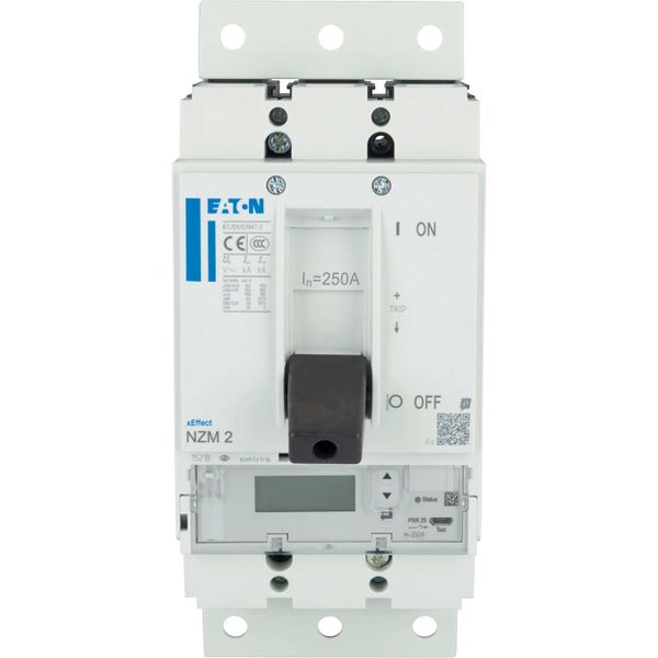 NZMH2-PX250-SVE NZM2 PXR25 circuit breaker - integrated energy measurement class 1, 250A, 3p, Screw terminal, plug-in technology image 7
