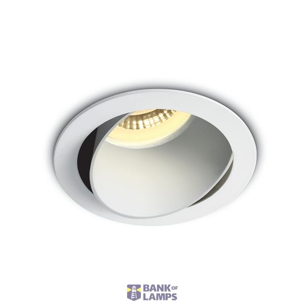 WHITE GU10 10W WHITE REFLECTOR DARK LIGHT ADJUSTABLE image 1