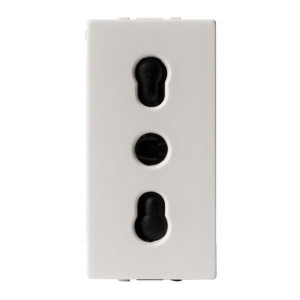 ITALIAN P17/11 2P+E 16A WHITE image 1