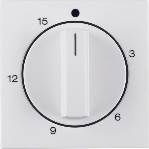 Centre plate for mechanical timer, S.1/B.3/B.7, p. white glossy image 1