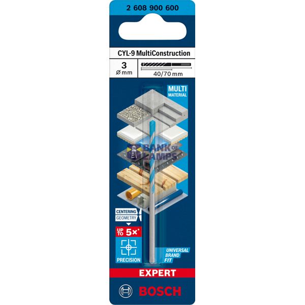 EXPERT CYL-9 MultiConstruction Drill Bit 3 x 4 x 7 mm image 2