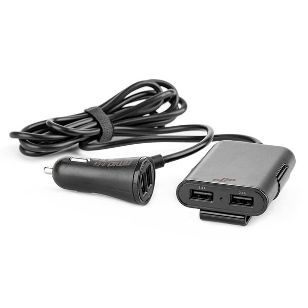 Phone charger front-rear with extension cord 4 USB image 1