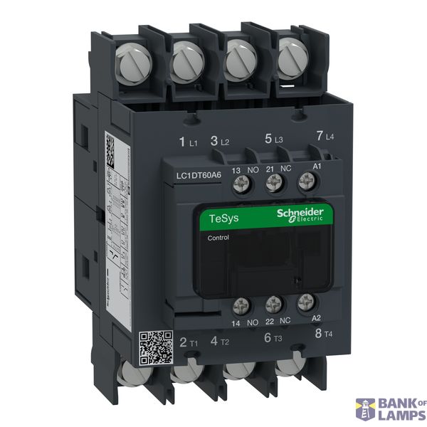 TeSys D contactor AC-1 60A 200V 1Z+1V LC1DT60A6L7 image 2