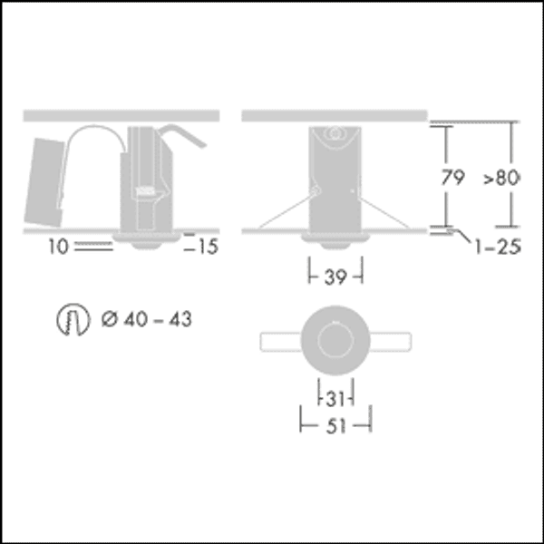 VOYAGER FIT MRC E3T NM - LED emergency luminaire image 3