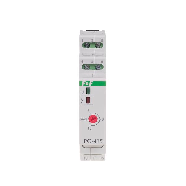 time relay with off delay, DIN rail mounting, 24V T=1-60s. image 2