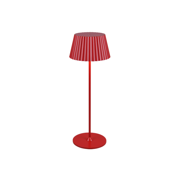 Suarez LED outdoor table lamp red rechargeable image 1