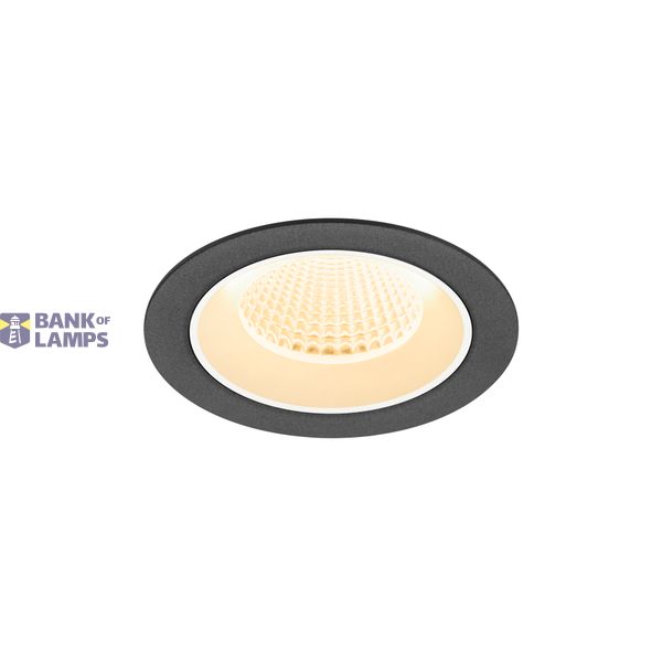 NUMINOS© M recessed ceiling light 3000K 40ø IP20 round bl/wh image 1