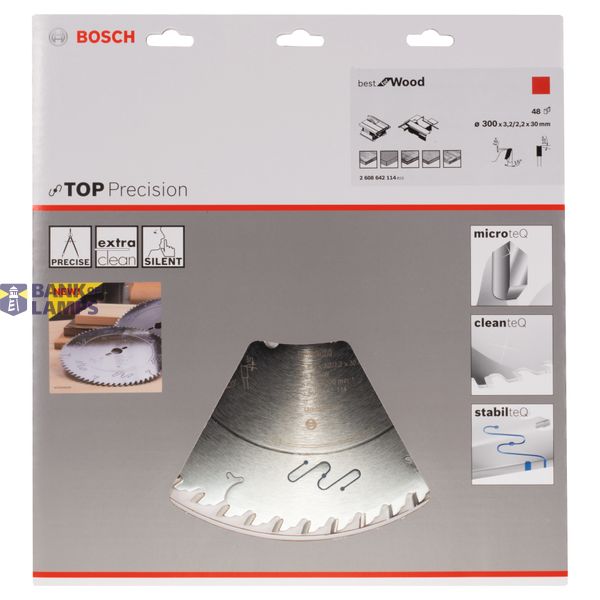 Top Precision Best for Wood circular saw blade 300 x 30 x 3,2 mm, 48 image 2