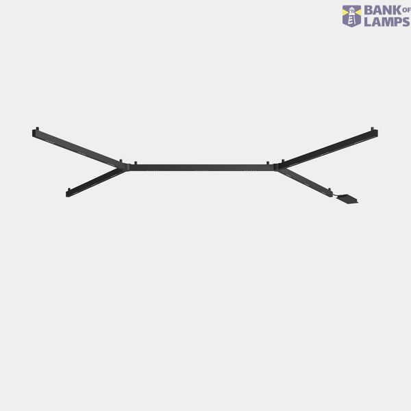 Lineal lighting system Apex "H" Surface 115.2W LED warm-white 3000K CRI 90 ON-OFF Black IP20 7815lm image 1