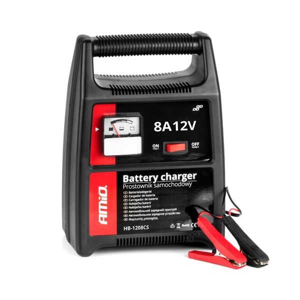 Car battery charger 8A, 12V AMiO SBC-8A image 1