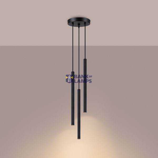 Pendant lamp ARCHE 3P black image 16