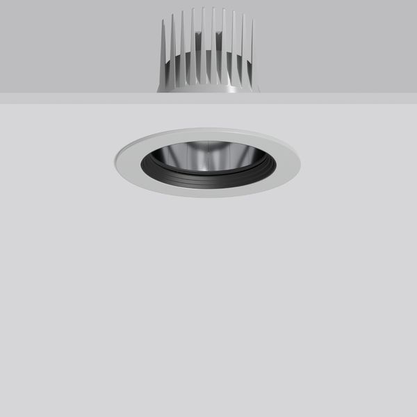 HELEDON maxi, 25 W, 3250 lm, 930, silver, on/off Recessed downlights,  image 1