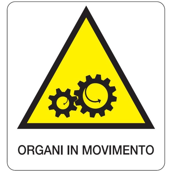 Danger sign - 330x350 mm - Organi in movimento image 1