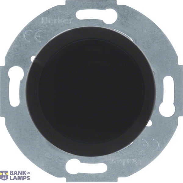 Blank plate with base and spreading clamps, Series 1930/Glass, black image 1