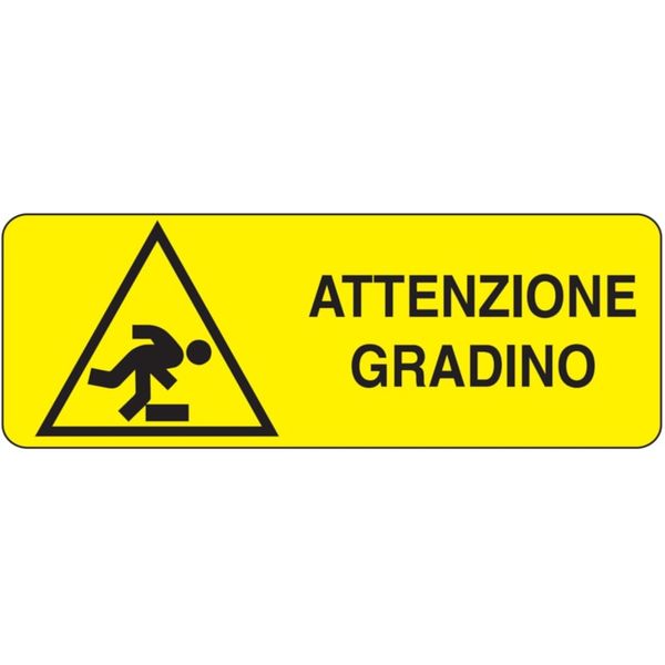 Rectangular danger sign - 350 x 125 mm image 1