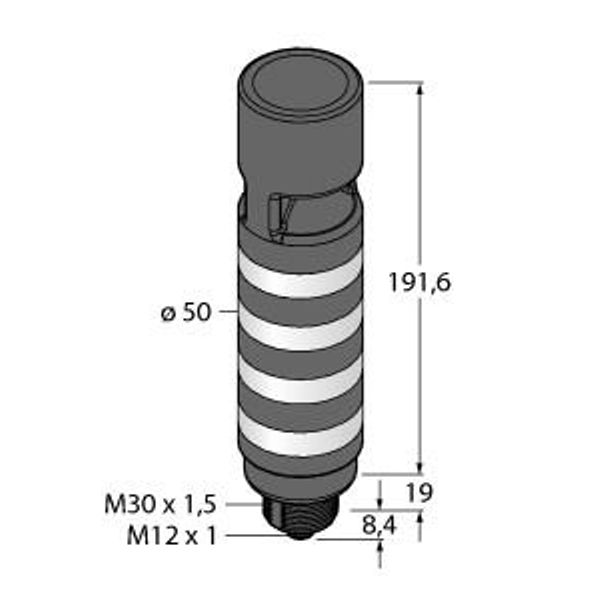 LED Signal Light Tower Light   TL50BLB1GYRAOSIQ image 1