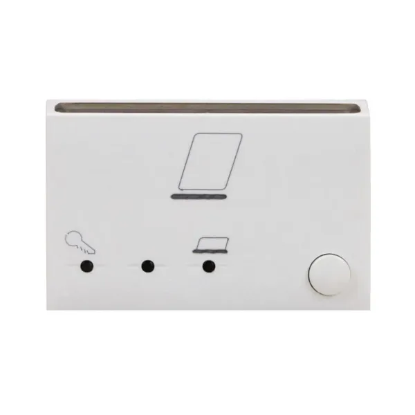 Timed switch with vertical card - 3 modules - Domus series image 1