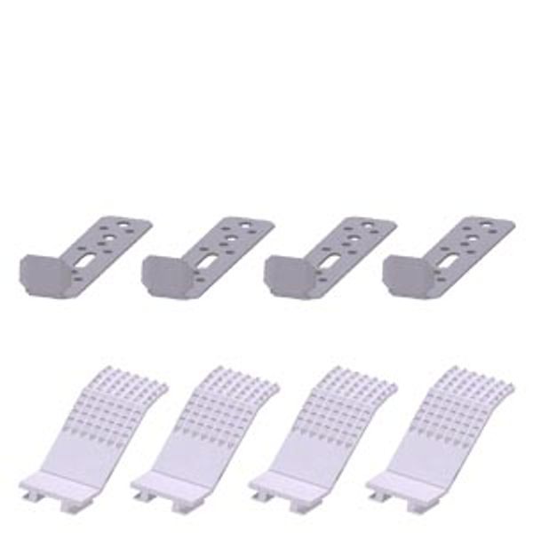 Flush-mounting set comprising wall claws and wall anchors image 1