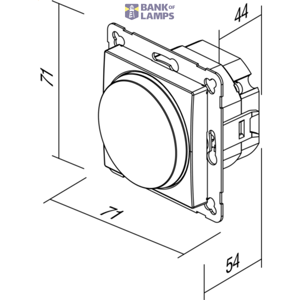 DIMMER ROTATIVE 2WAY RL 400W TI XO 4415042 image 4