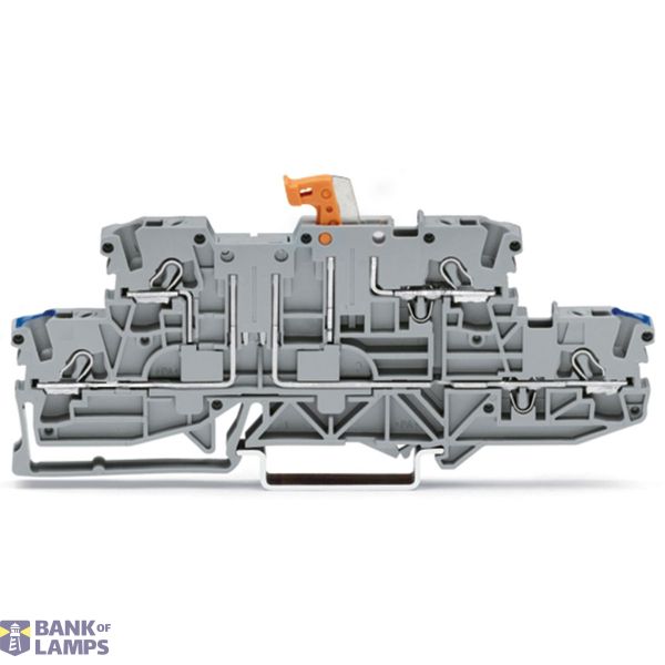 Double-deck disconnect terminal block with pivoting knife disconnect s image 1
