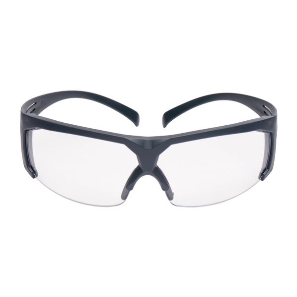 3M™ SecureFit™ Safety Glasses, Grey frame, Scotchgard™ Anti-Fog, Clear image 4