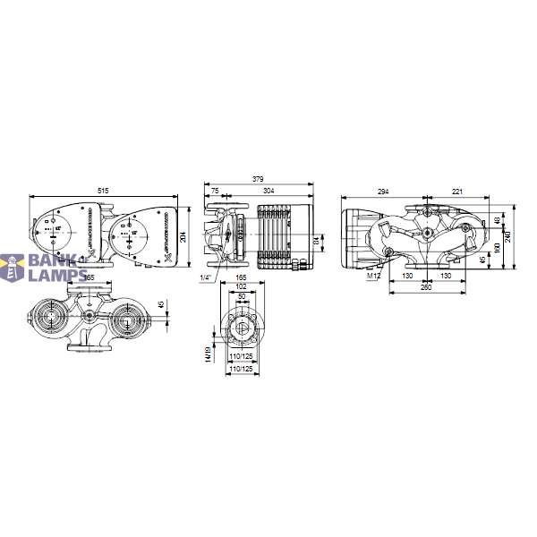 Circulator pump MAGNA1 D 50-60 F 240 1x230V PN6/10 image 3