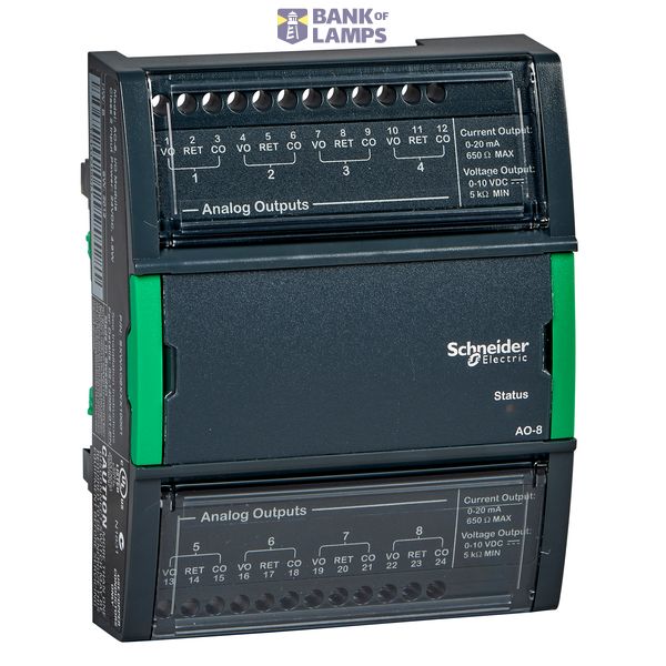 SpaceLogic Controller I/O module, 8 analog voltage outputs image 1