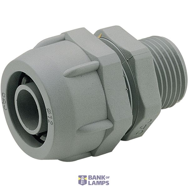 UNIVERSALE-Straight connector M32 D27 Grey RAL7001 image 2