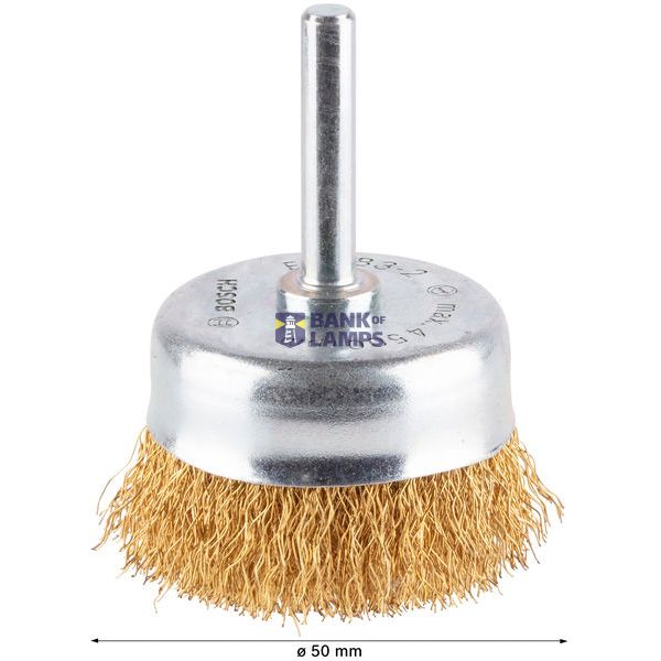 Cup Brush Crimped 50x0.2 mm brass-coated image 1
