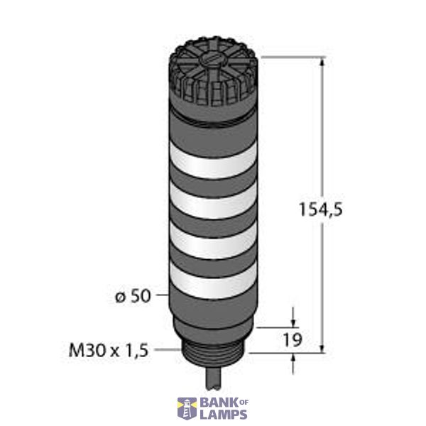 LED Signal Light Tower Light   TL50BLBGYRAC image 1