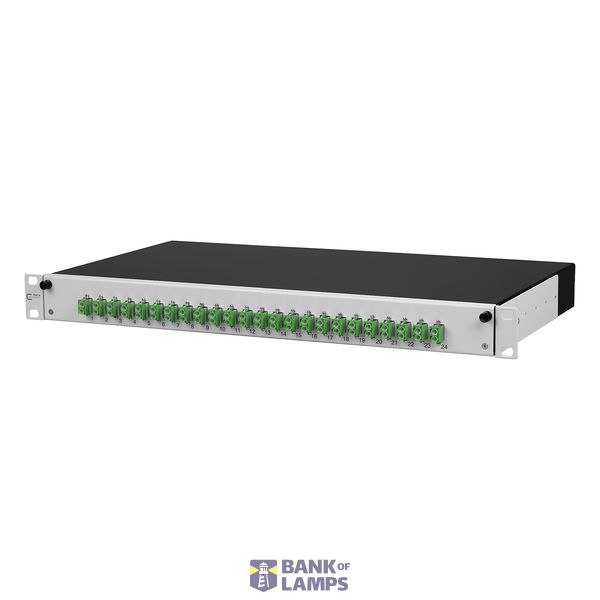 OpDAT slide patch panel splice 24xLC-D APC OS2 image 1