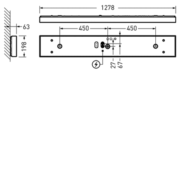 Wall and ceiling luminaire Olisq L Diffuser White ETBLE 49W 5800lm Lambertian (L) IP40 IK03 3 SDCM 8341163 image 1