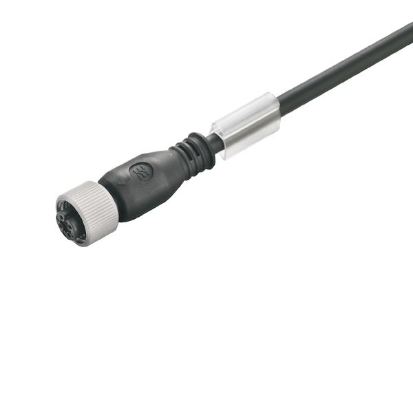 Sensor/actuator line, One end without connector, M12, Number of poles : 3, 10 m, Female socket, straight, Shielded: No, LED: No, Sheath material: PUR, Halogen: No image 1