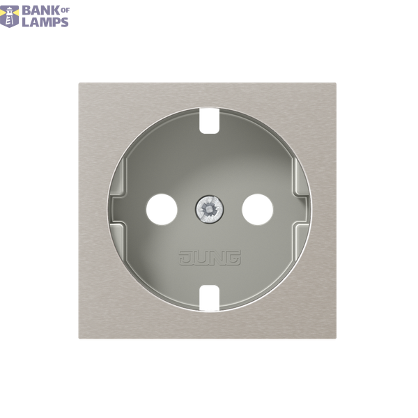Cover for SCHUKO® sockets, Duroplast, 50 x 50 mm, platinum-grey image 1