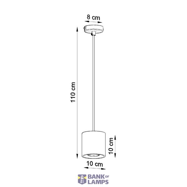 HANGING LAMP ORBIS 1 WHITE GU10 1X40W IP20 image 7