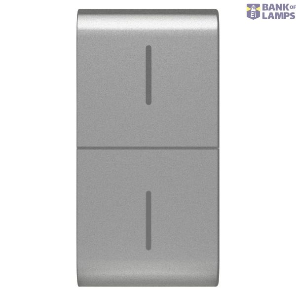 REPLACEABLE BUTTON KEY FOR ECO CONNECTED PUSH BUTTON - 1 MODULE - TITANIUM - CHORUSMART image 2