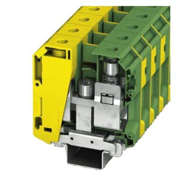 Clamp, screw terminals, PE/PEN terminal, 50 mm², green-yellow image 1
