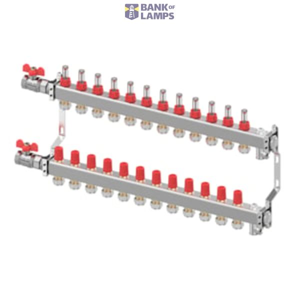 SSM manifold bundle, STAINLESS STEEL, Number of heating manifold connections [loops] [Max]: 12, 6 bar image 1