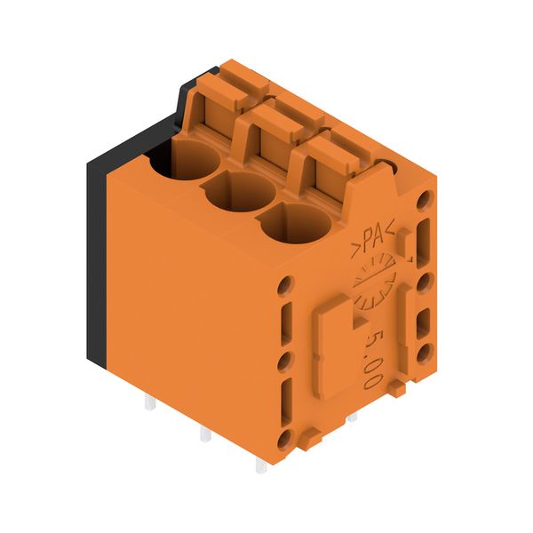 Printed circuit board terminals, 5.00 mm, Number of poles: 3, 180°, Solder pin length (l): 3.5 mm, tinned, black, PUSH IN with actuator, Clamping range, max. : 2.5 mm², Box image 2