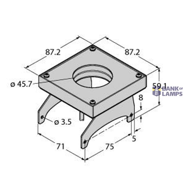 Vision System Ring Light   LEDBRV80X80M image 1