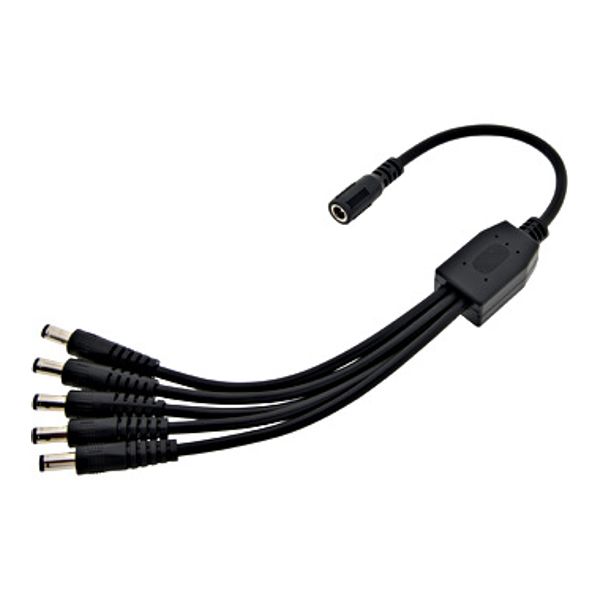 DC barrel connector 5 way splitter - 5.5 x 2.1mm image 1