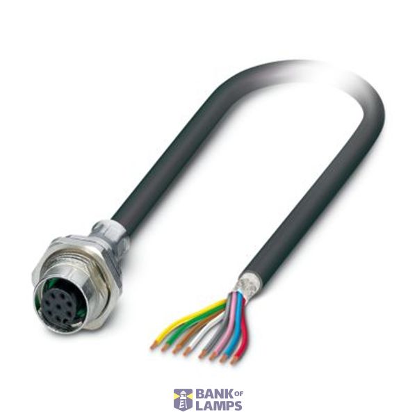 SACCBP-FS-8CON-M16/5,0-PUR SCO - Device connector rear mounting image 1