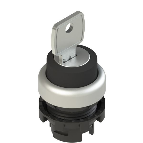 Key selector, 2 positions black with marking image 1