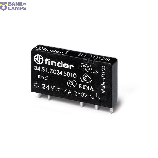 Ultra-Slim PCB relay EMR 1CO 6A/60VDC/Sensitive/AgNi+Au (34.51.7.060.5000) image 2