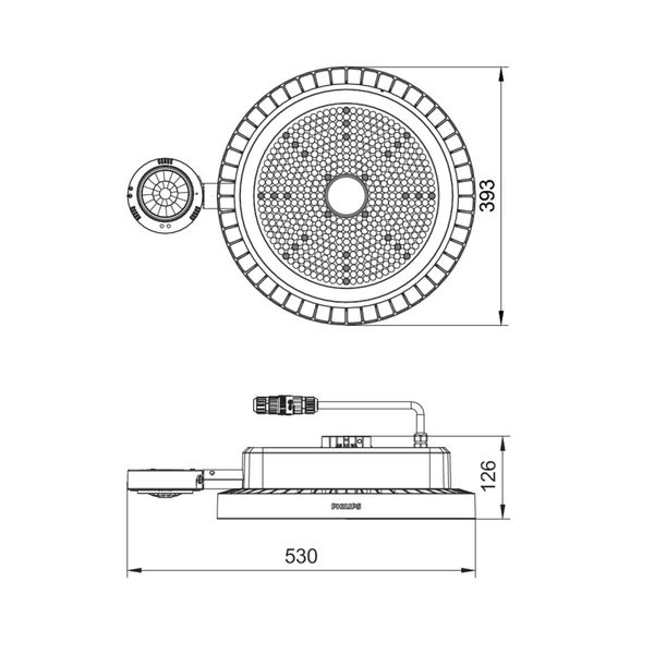 BY122X G5 LED250S/840 SIA WB H4 image 2