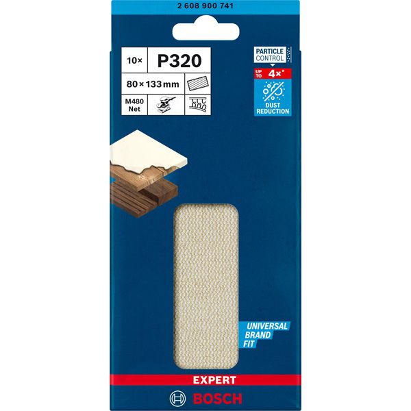 EXPERT M48 Sanding Net for Orbital Sanders 8 x 133 mm, G 32, 1-pc image 2