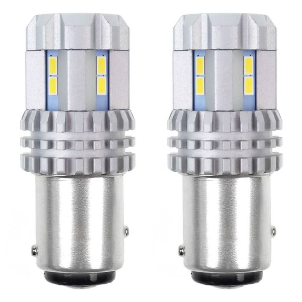 LED CANBUS 3020 22SMD UltraBright 1157 BAY15D P21/5W White 12V/24V image 1